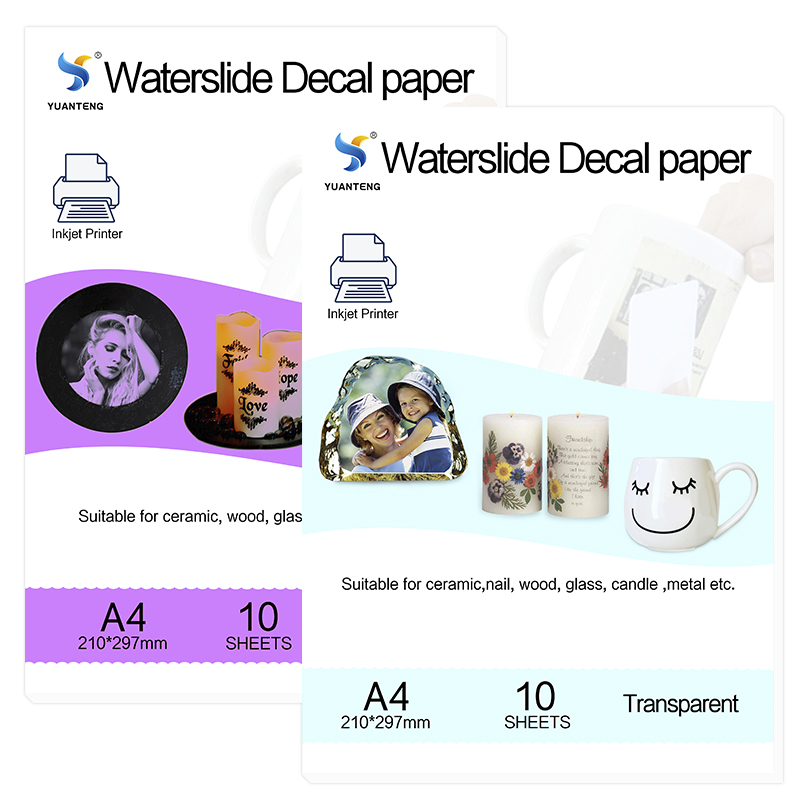 Ink Blotter Paper - Kertas Decal desain A4 bening Waterslide