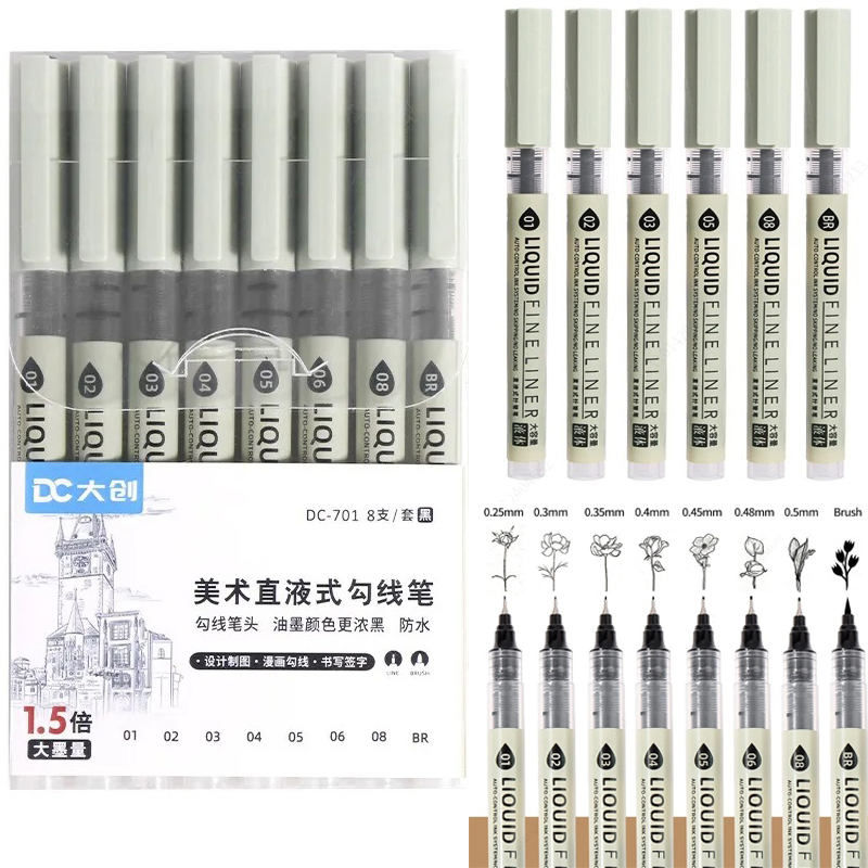Copic Marker Sketch - 5/8/12 Tibs Pulpen Hitam Garis Halus