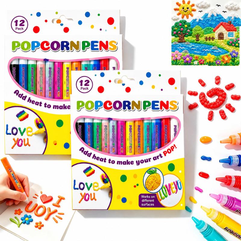 Copic Marker Sketch - Set Pena Popcorn 3D Baru, 6/12