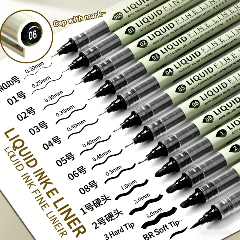 5/8/12 Tibs Pulpen Hitam Garis - Copic Marker Sketch ulasan dan harga