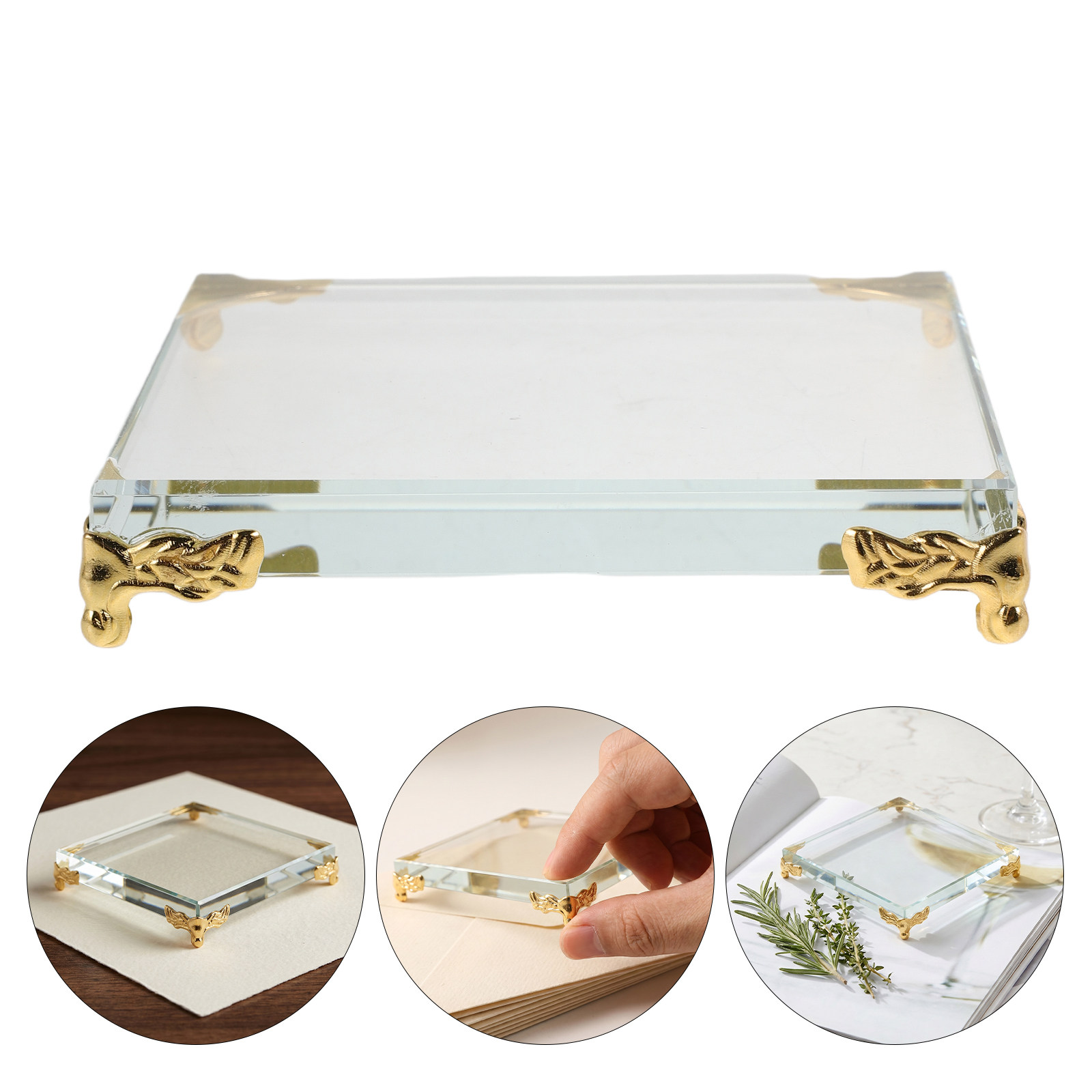 Pemberat Kertas Kristal Perseg - Paper Weight Crystal ulasan dan harga
